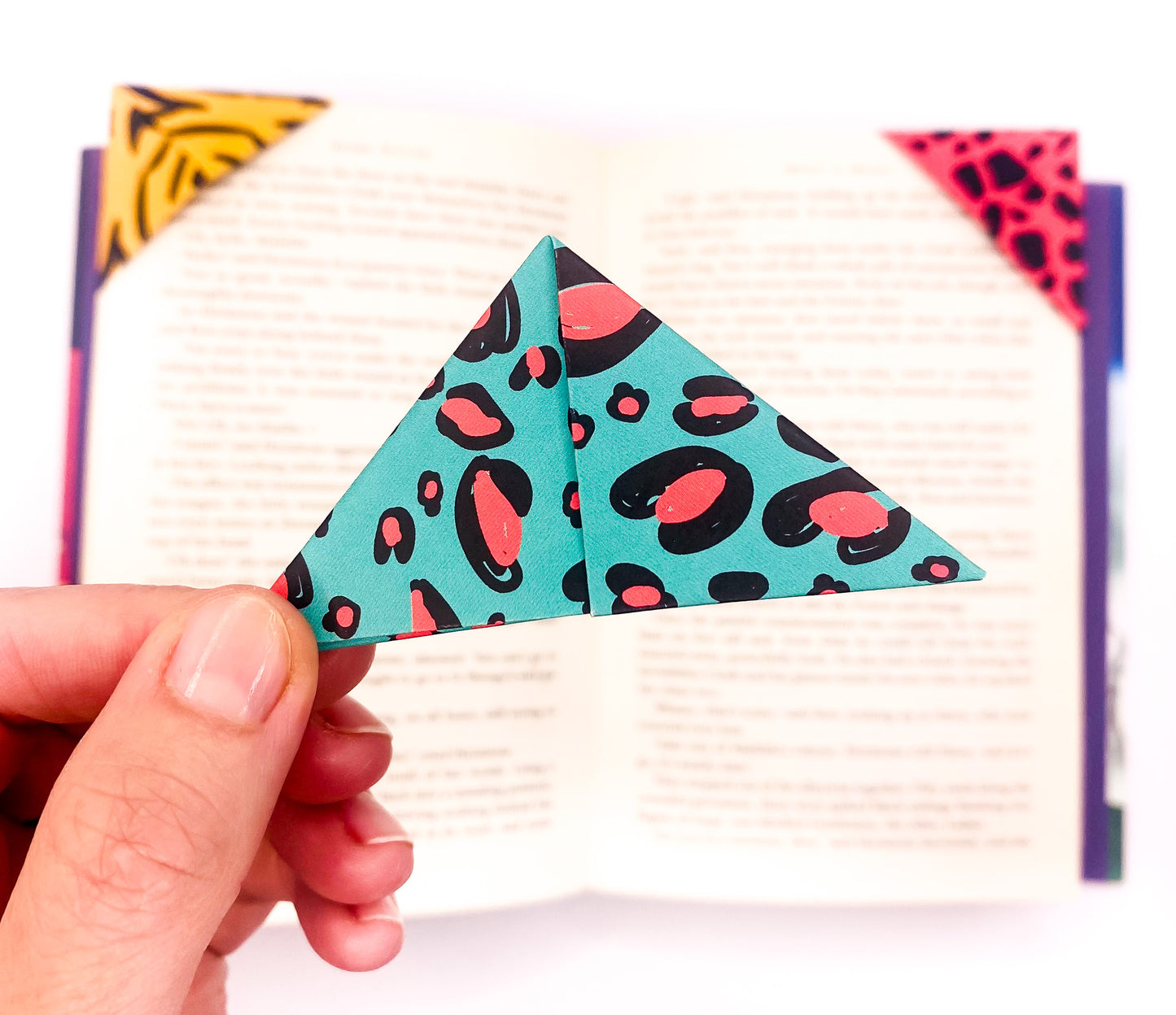 Animal print origami bookmarks (set of 4)