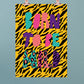 Born to be wild print - zebra background