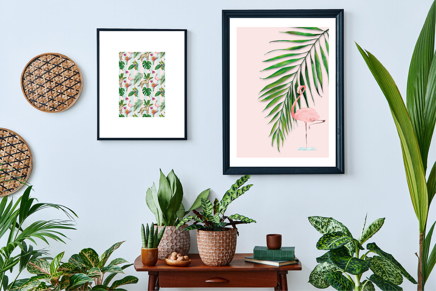 Pastel tropical prints