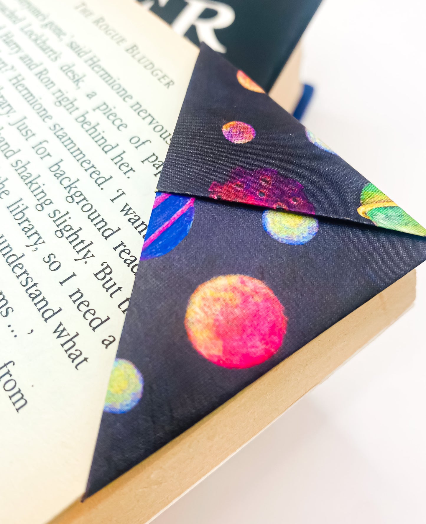 Blast off space origami bookmarks (set of 4)