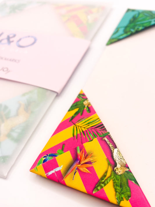 Tropics origami bookmarks (set of 4)