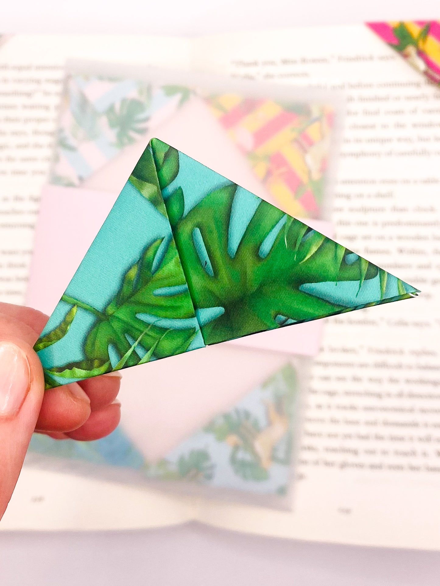 Tropics origami bookmarks (set of 4)