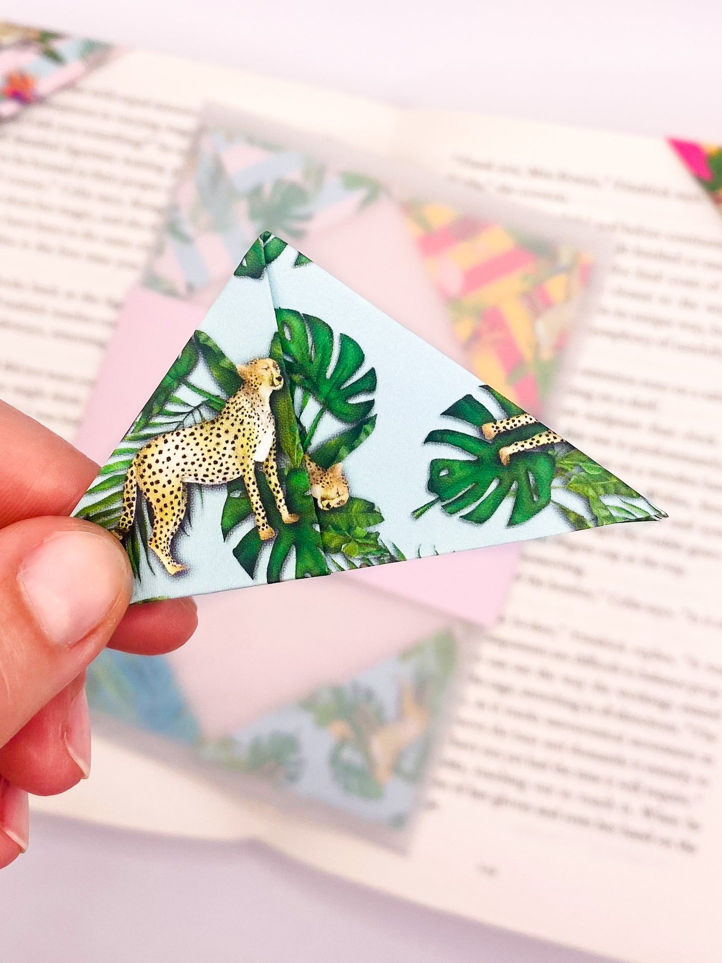 Tropics origami bookmarks (set of 4)