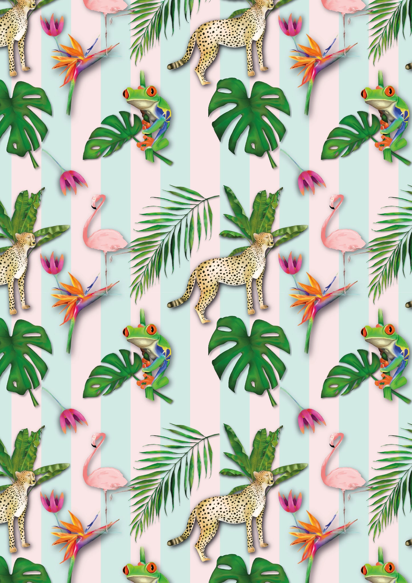 Pastel tropical prints