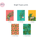 Bright tropical prints