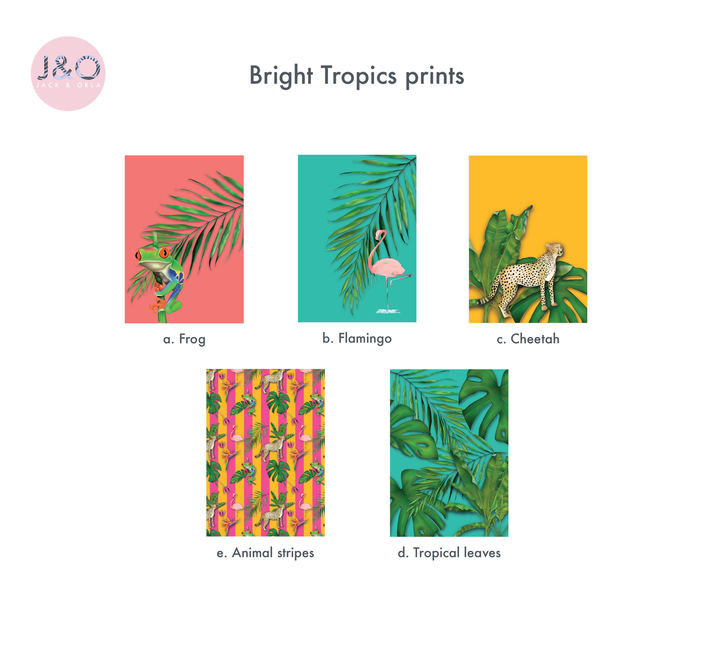 Bright tropical prints