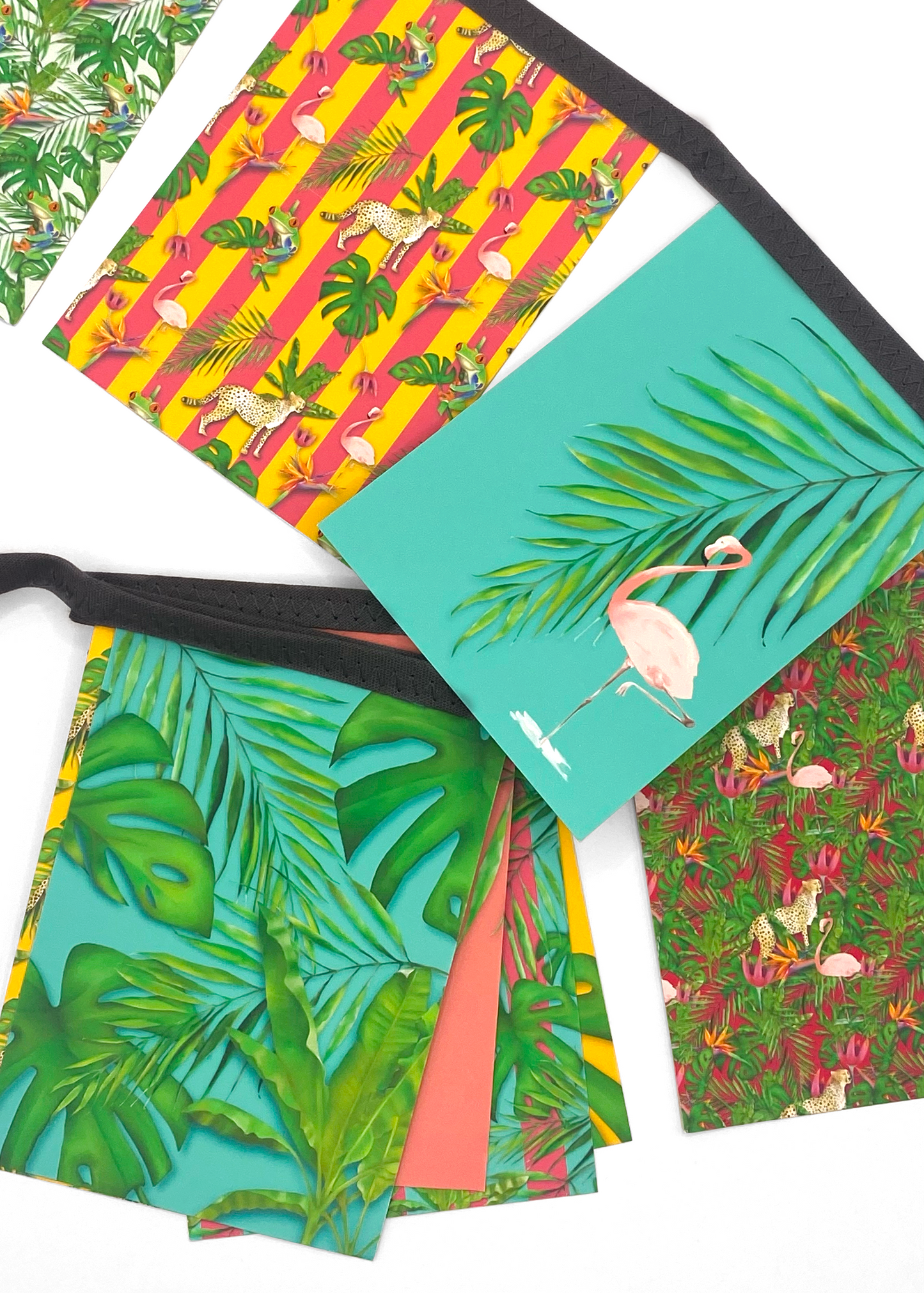 Bright Tropical paper bunting