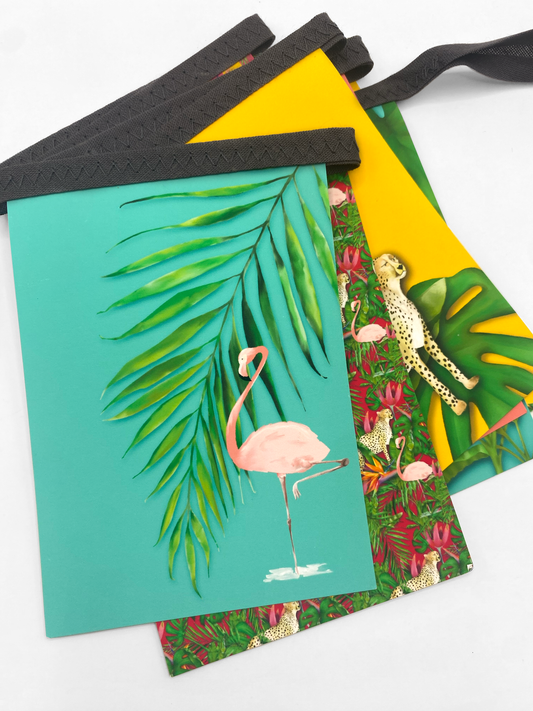 Bright Tropical paper bunting