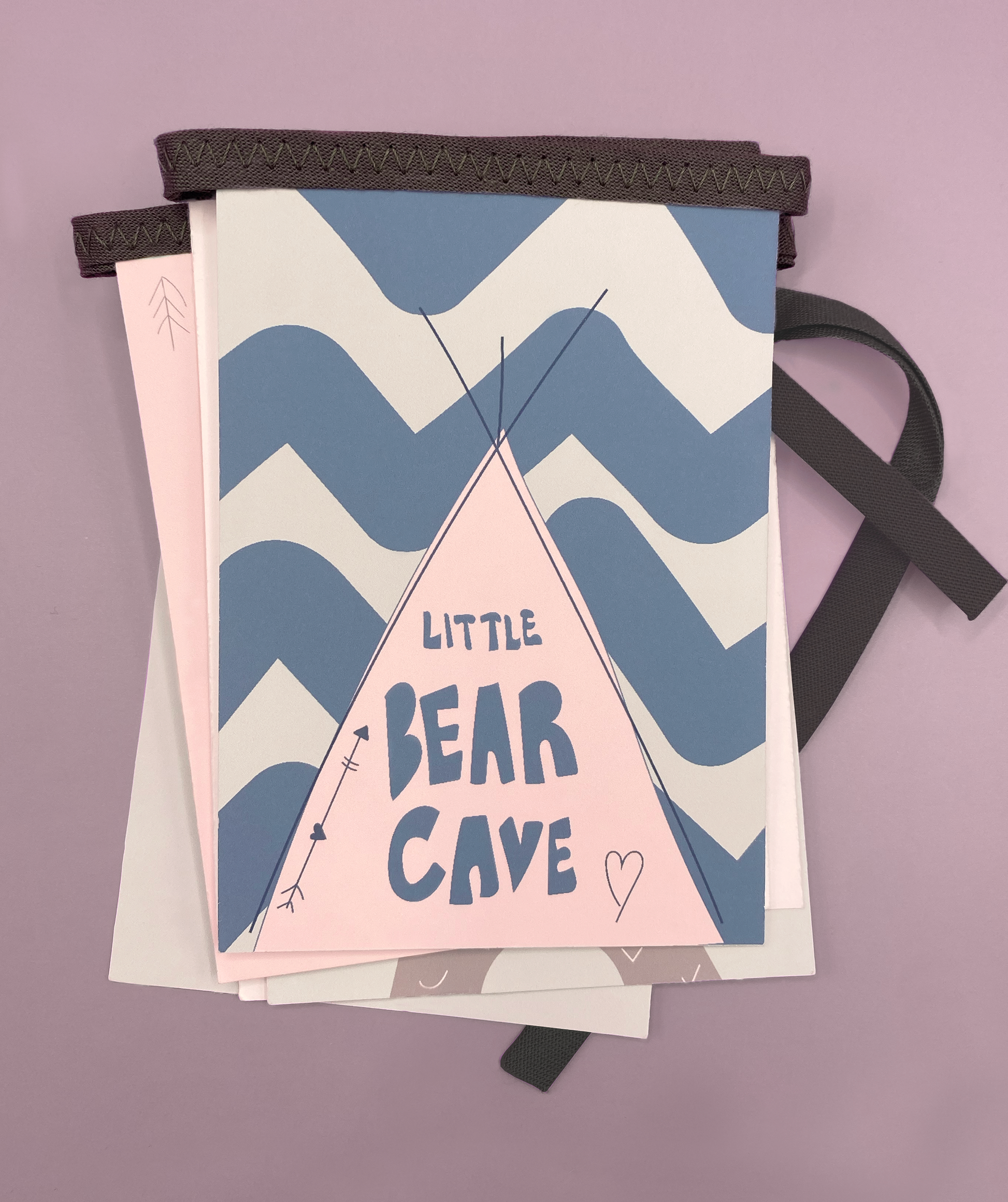 Little bear cub paper bunting set