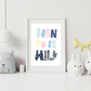 Born to be wild print (white background)