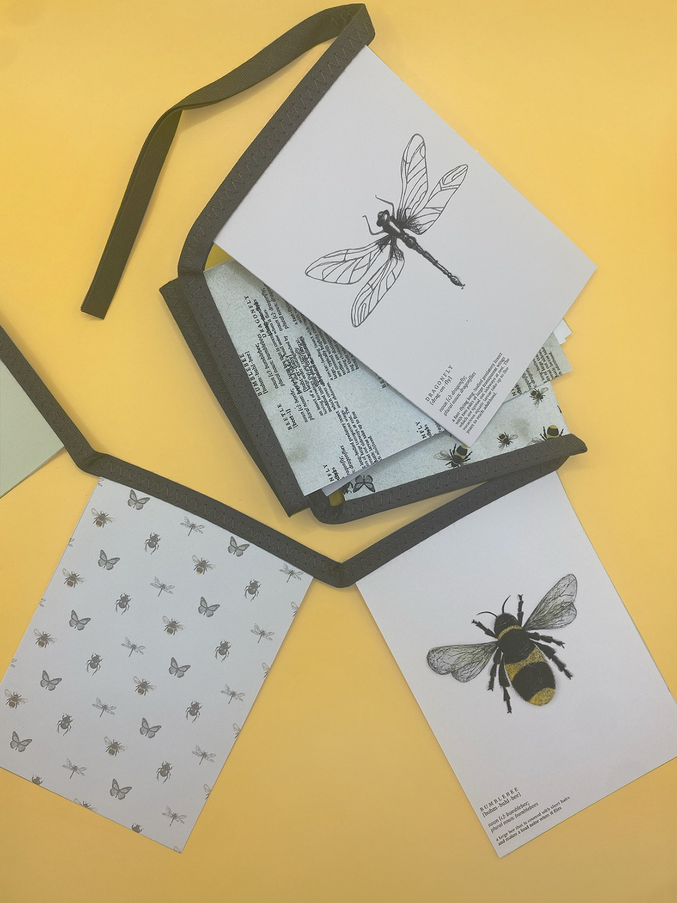 Entomology paper bunting set