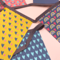 Bright rainbow paper bunting set