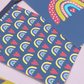 Bright rainbow paper bunting set